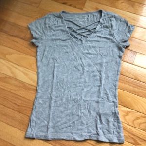 Cute shirt with crosses in front